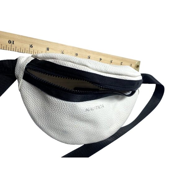 White Nautica Pouch Crossbody Designer Side Bag Unisex *Has defect* Read - Picture 10 of 12